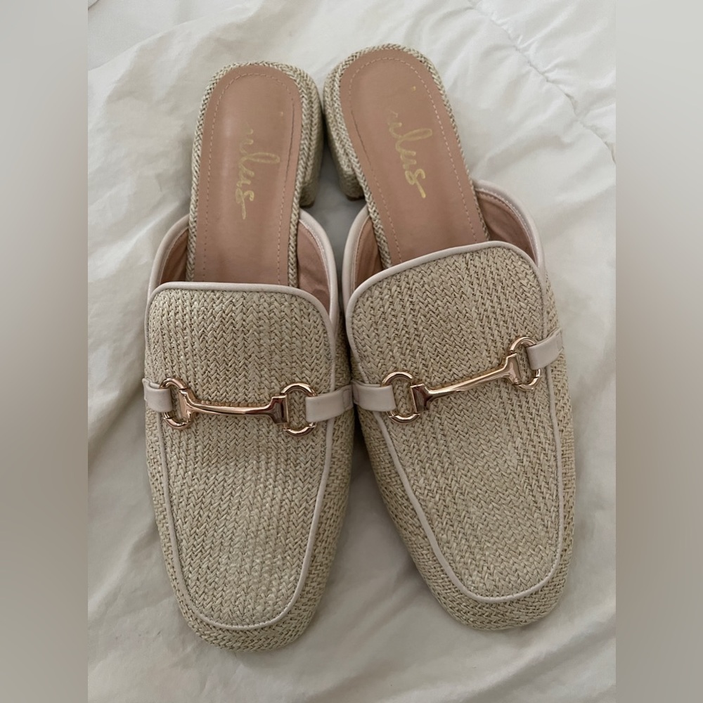 Raffia Mules